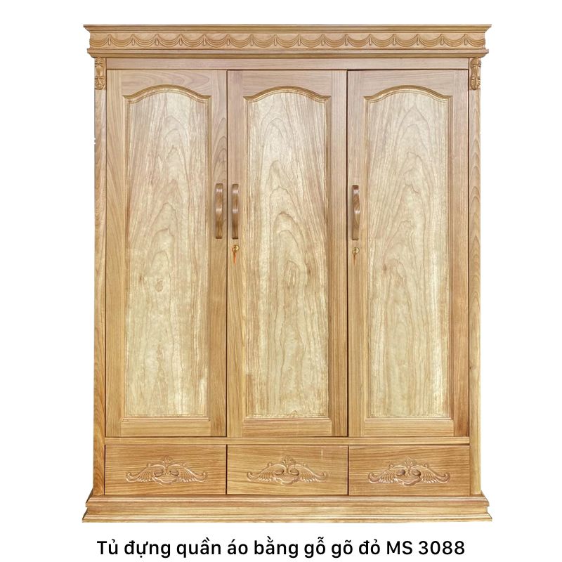 Tủ Đựng Quần Áo Bằng Gỗ MS 3088